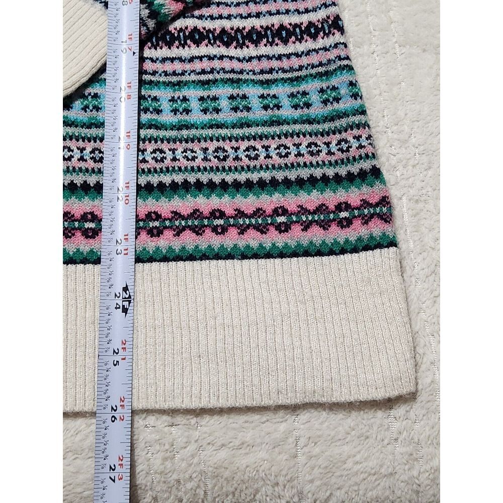 Talbots Women's Large Fair Isle Pattern Classic W… - image 2